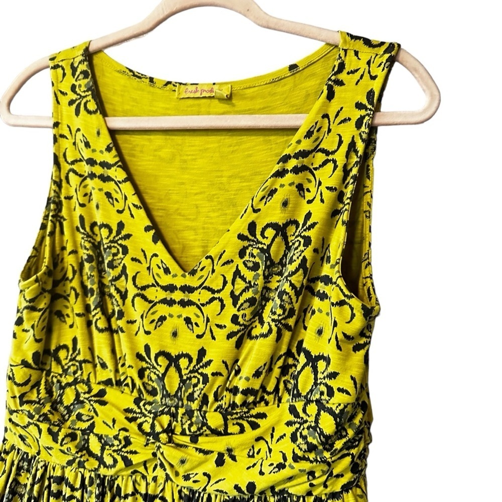 ๐ด5 for $40 SALE!
Fresh Produce chartreuse, batik, midi-dress, w/pockets sz M - Picture 7 of 11